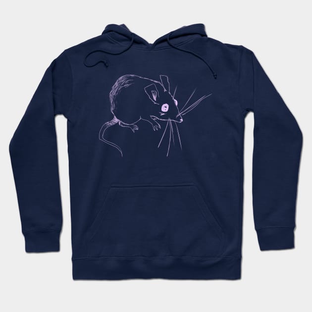 Sketch Mouse (purple) Hoodie by Demonic cute cat